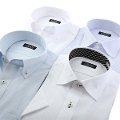クールビズ半袖ワイシャツ4枚セット 形態安定 メンズ (ギフト包装不可)